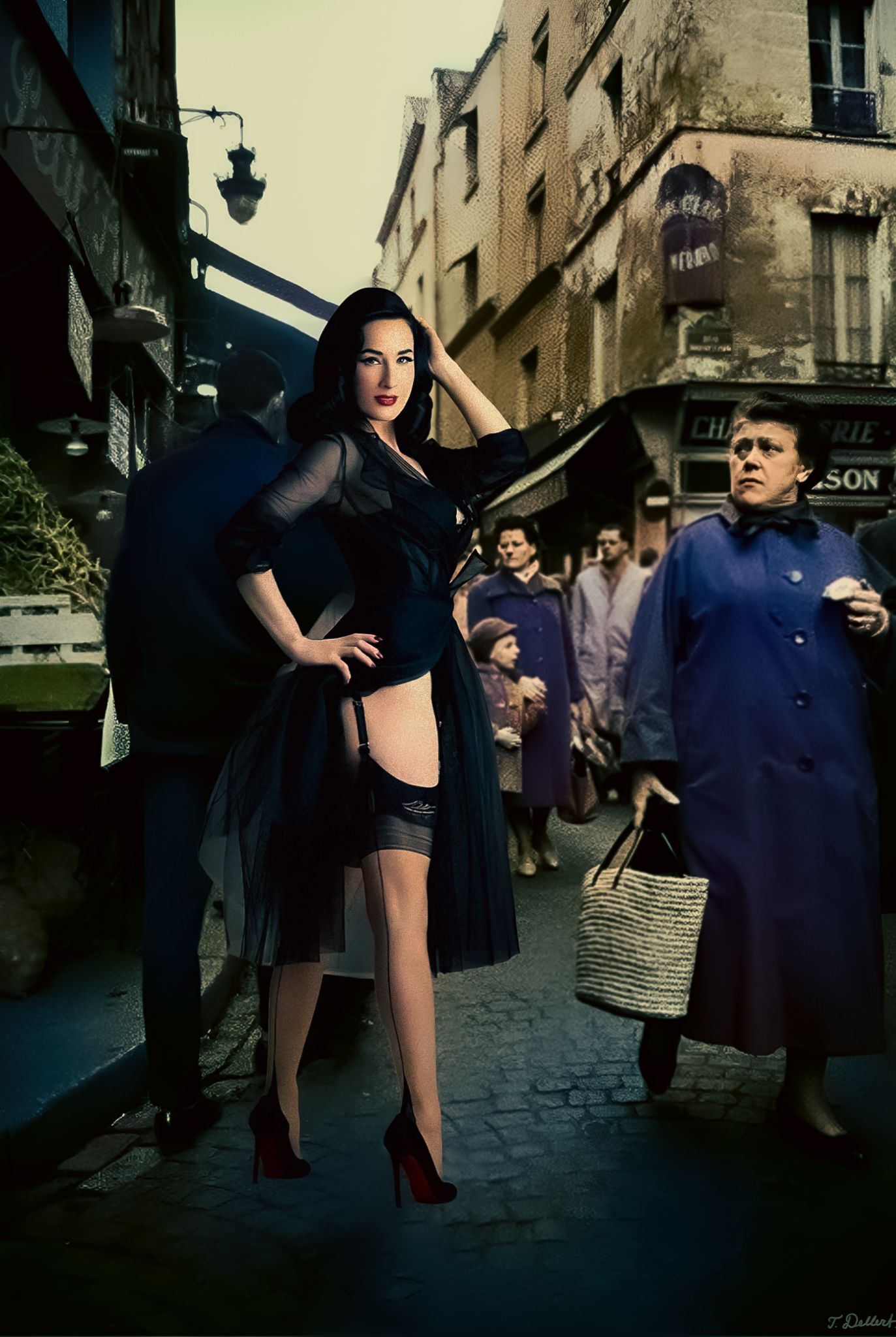 Dita in the Paris Marketplace. After Strömholm 